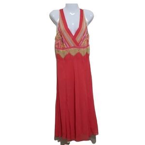 Bandolino Orange Sleeveless Dress Sz 10